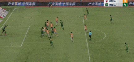 浙江客场5-0深圳，穆谢奎双响，程进两助攻，姚均晟轰世界波