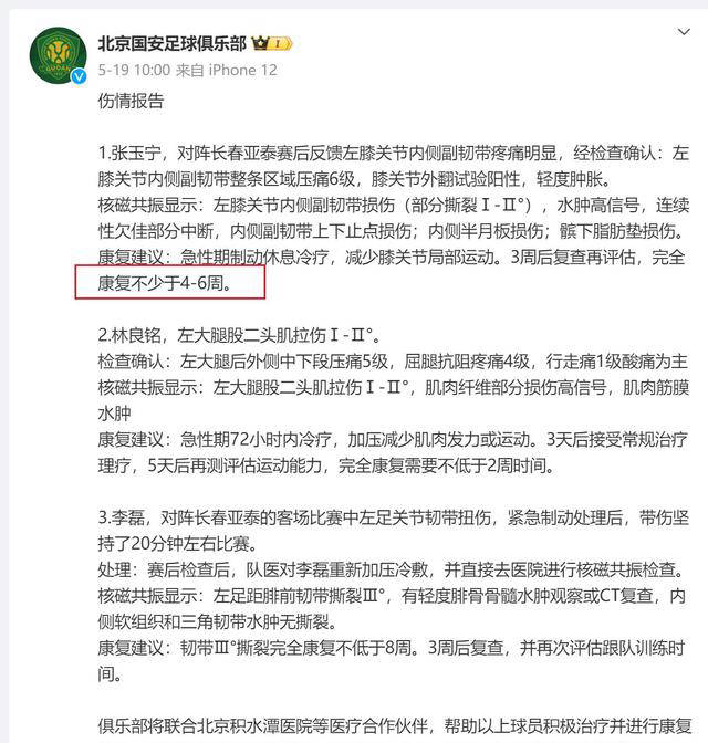 张玉宁：国足硬汉心切为国奋战，北京国安困局难脱-北京国安
